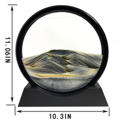 SANDCLE Moving Sand Art desktop decoration adds a calming focal point