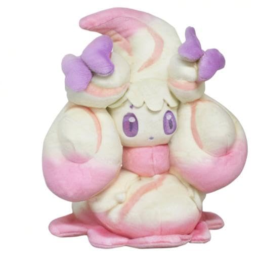 Sanei San-Ei Alcremie Ruby Mix plush side view suited for travel comfort