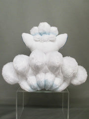 Sanei Alolan Vulpix plush with official license emblem, ideal for collectors.