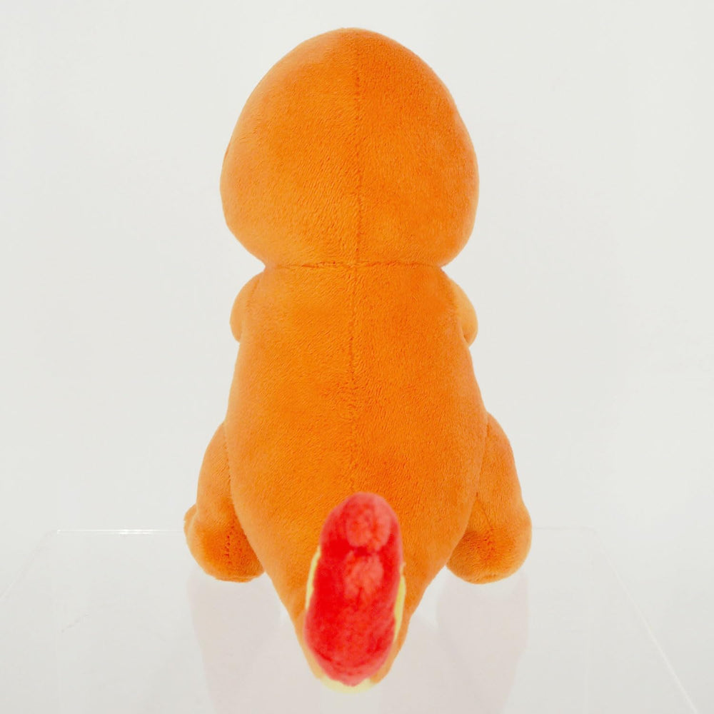 Sanei Charmander plush packaging, new and sealed, ideal gift-ready option.