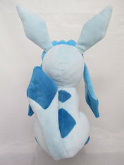 Sanei Glaceon plush back markings show authentic character design.