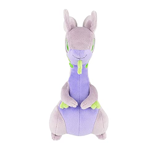 Sanei Goodra S Pokémon All Star plush side view, collectible desk companion.