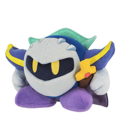 Sanei Kirby Meta Knight plush face detail, soft fabric ideal for cuddle and display.
