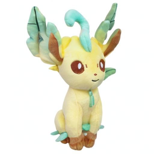 Sanei Leafeon plush size scale, easy to display on shelves.