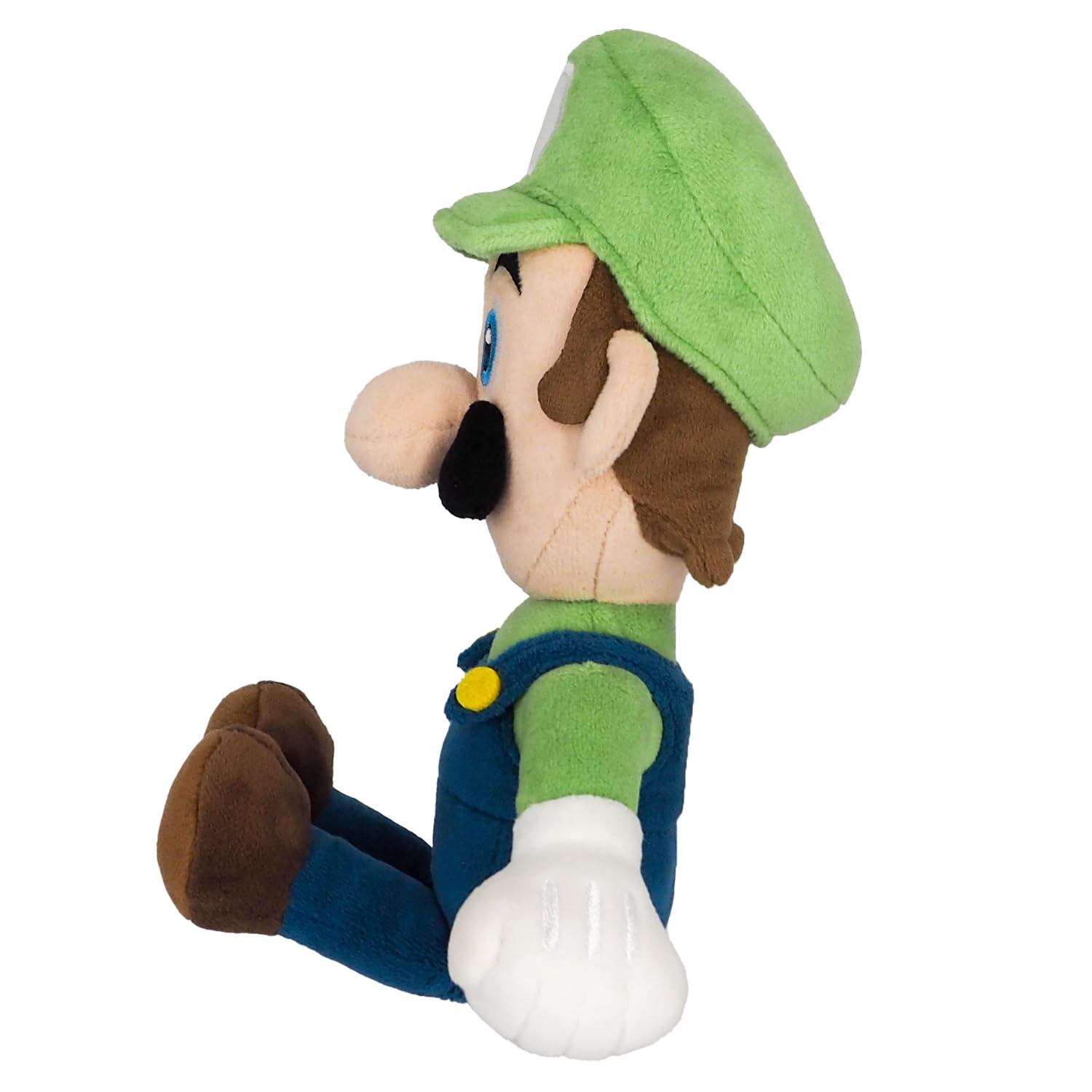 Sanei Luigi plush back view, showcasing stitching and quality materials.