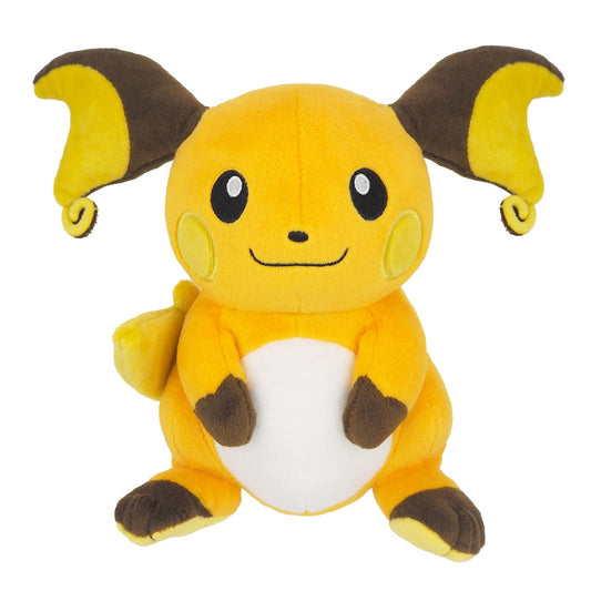 Sanei Raichu Plush7 side view highlighting ears and tail