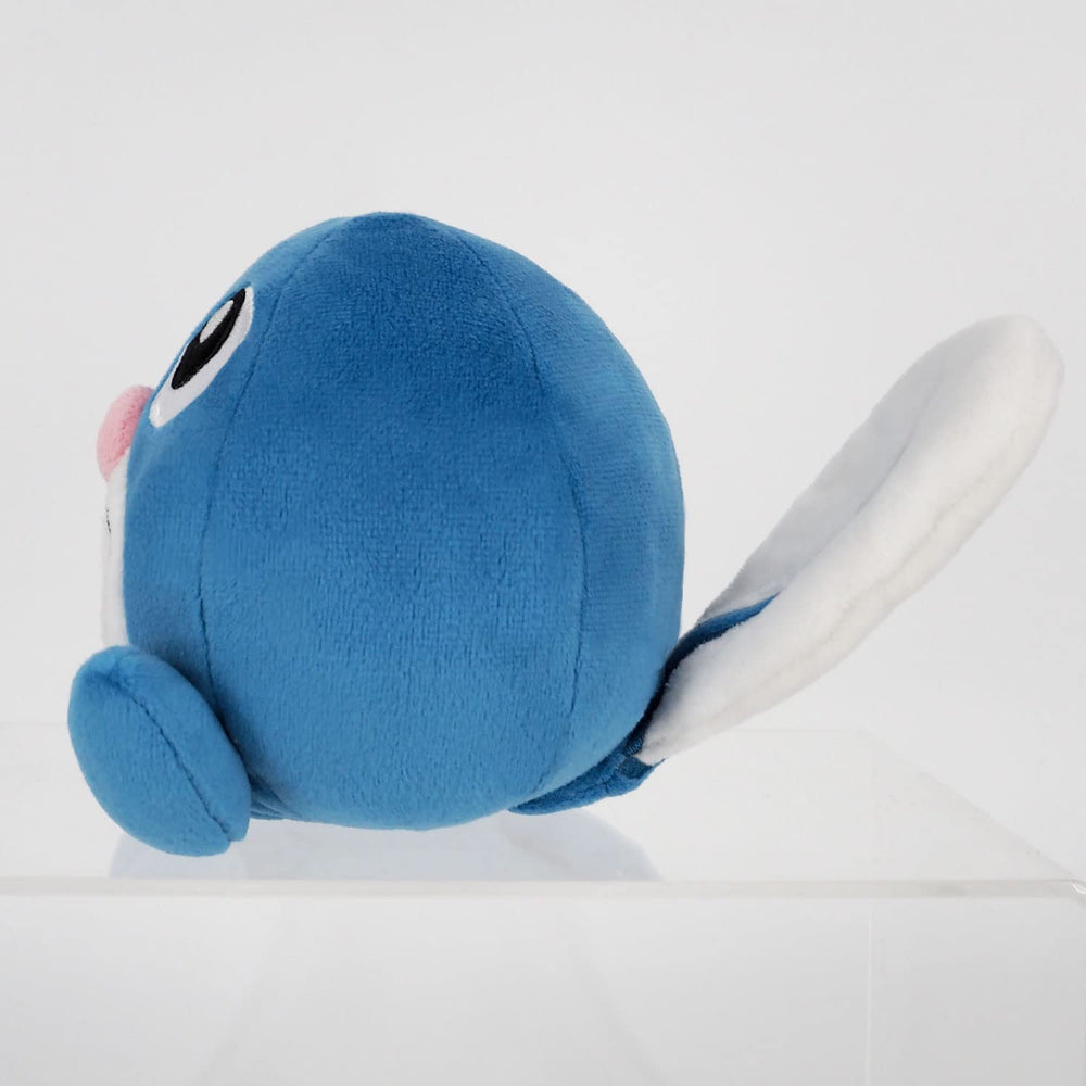 Sanei PoliWag plush transparent-tail emphasizes swimming-inspired design for imaginative play
