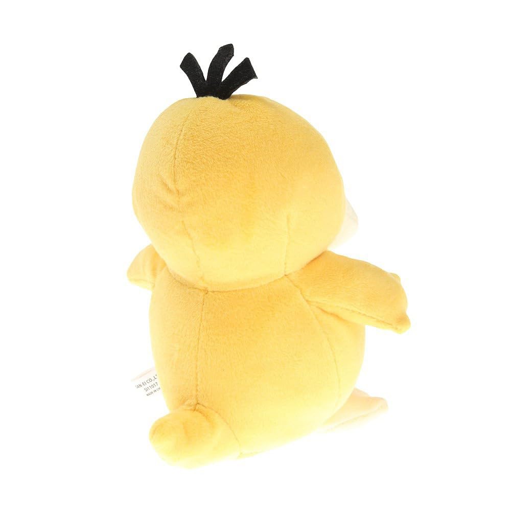 Sanei Psyduck plush head tuft details for authentic look.