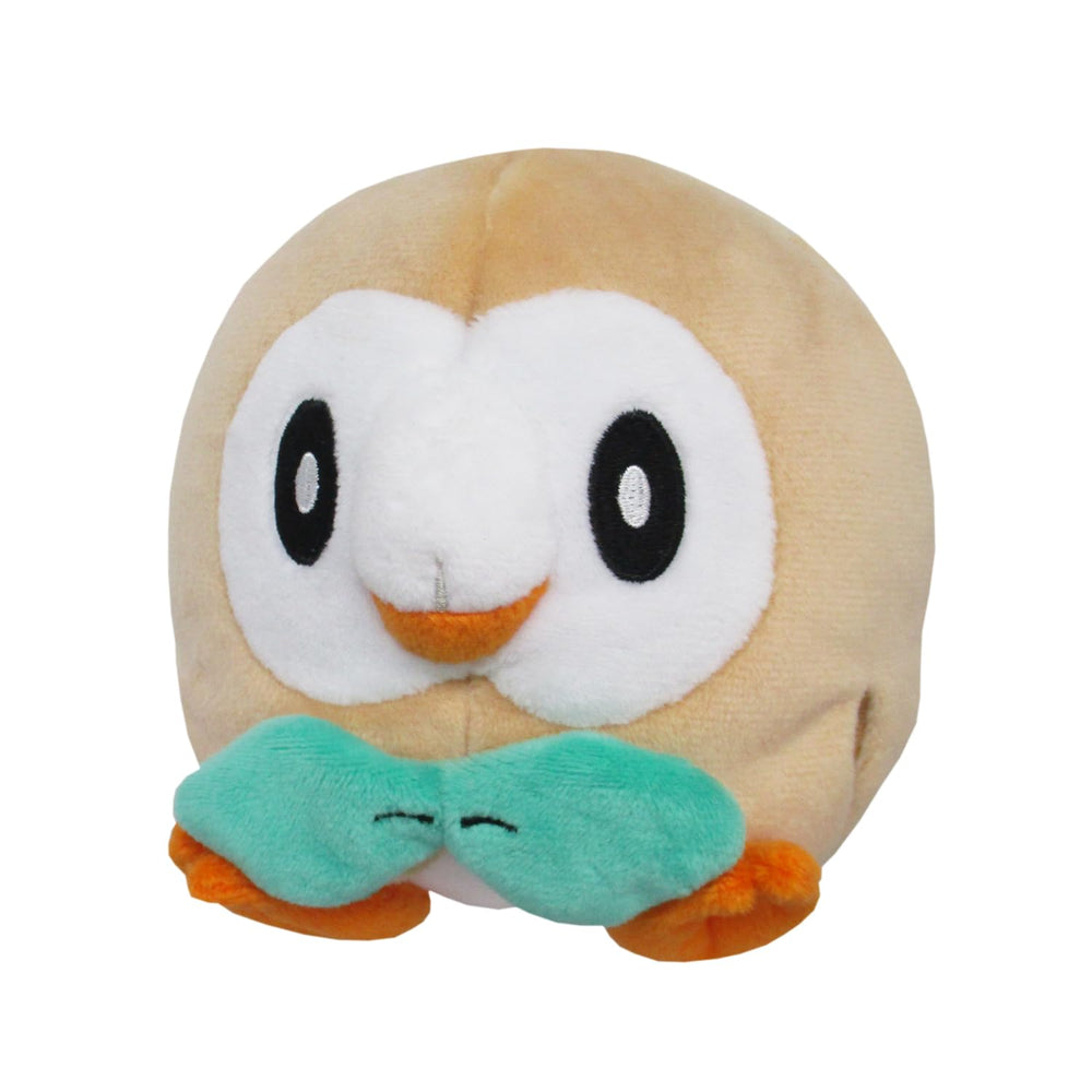 Sanei Rowlet plush face, a cute collectible for fans
