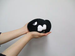 Sanei Bullet Bill plush side view, ideal shelf display for fans.