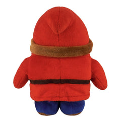 Sanei Shy Guy plush texture close-up, soft fabric and friendly look