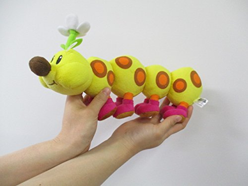 Sanei Wiggler side profile plush, compact 13-inch size for shelves.