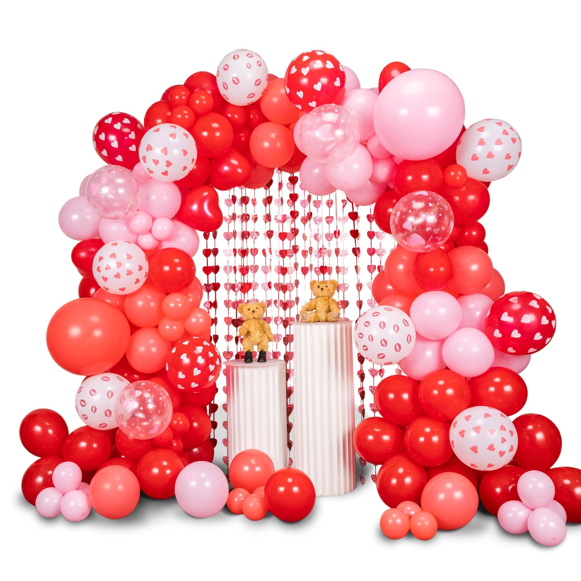 SANERYI balloon arch kit forms a dramatic backdrop for weddings and parties.
