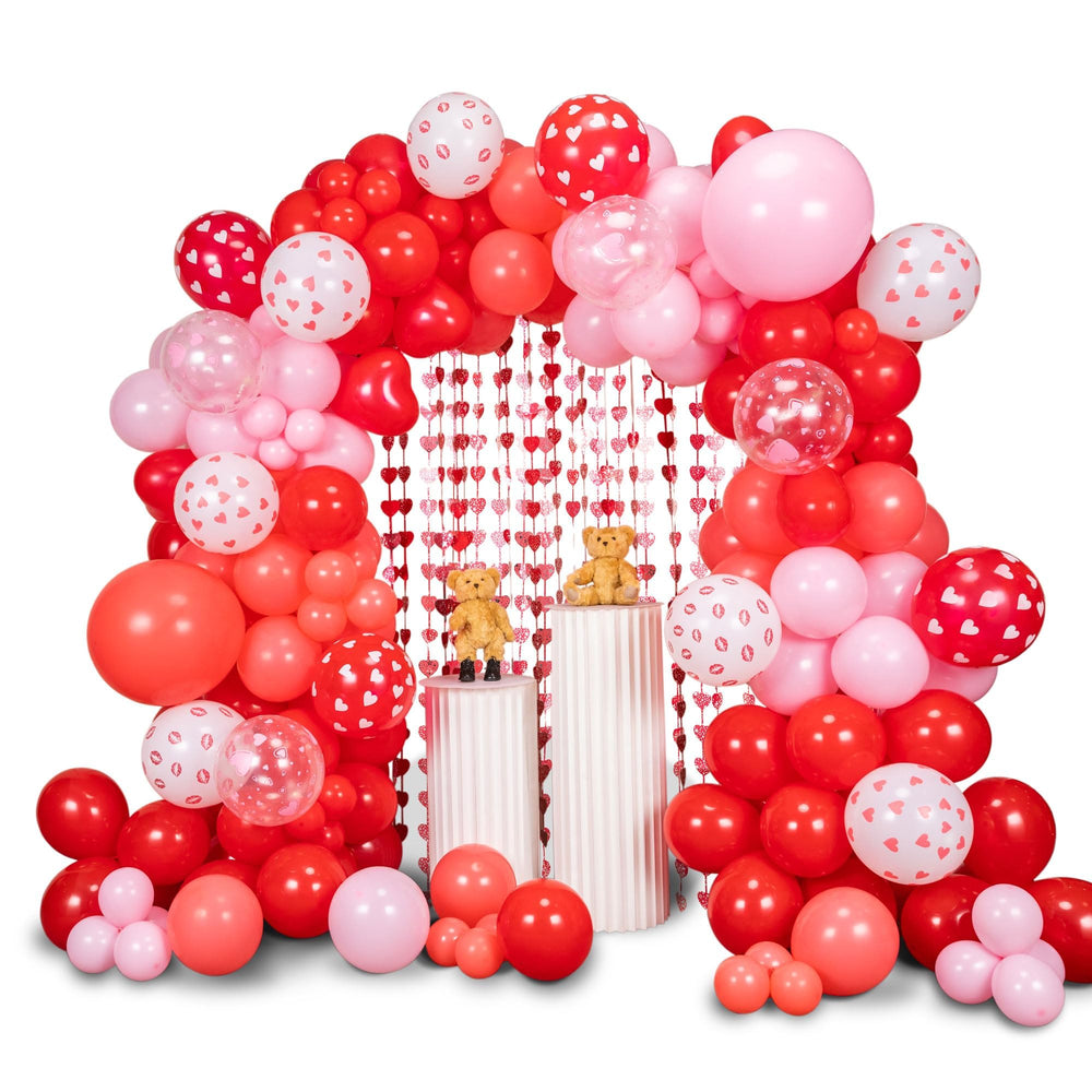 SANERYI balloon arch kit forms a dramatic backdrop for weddings and parties.