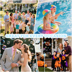 SANGQAOFU Bubble Machine cordless operation allows flexible placement.