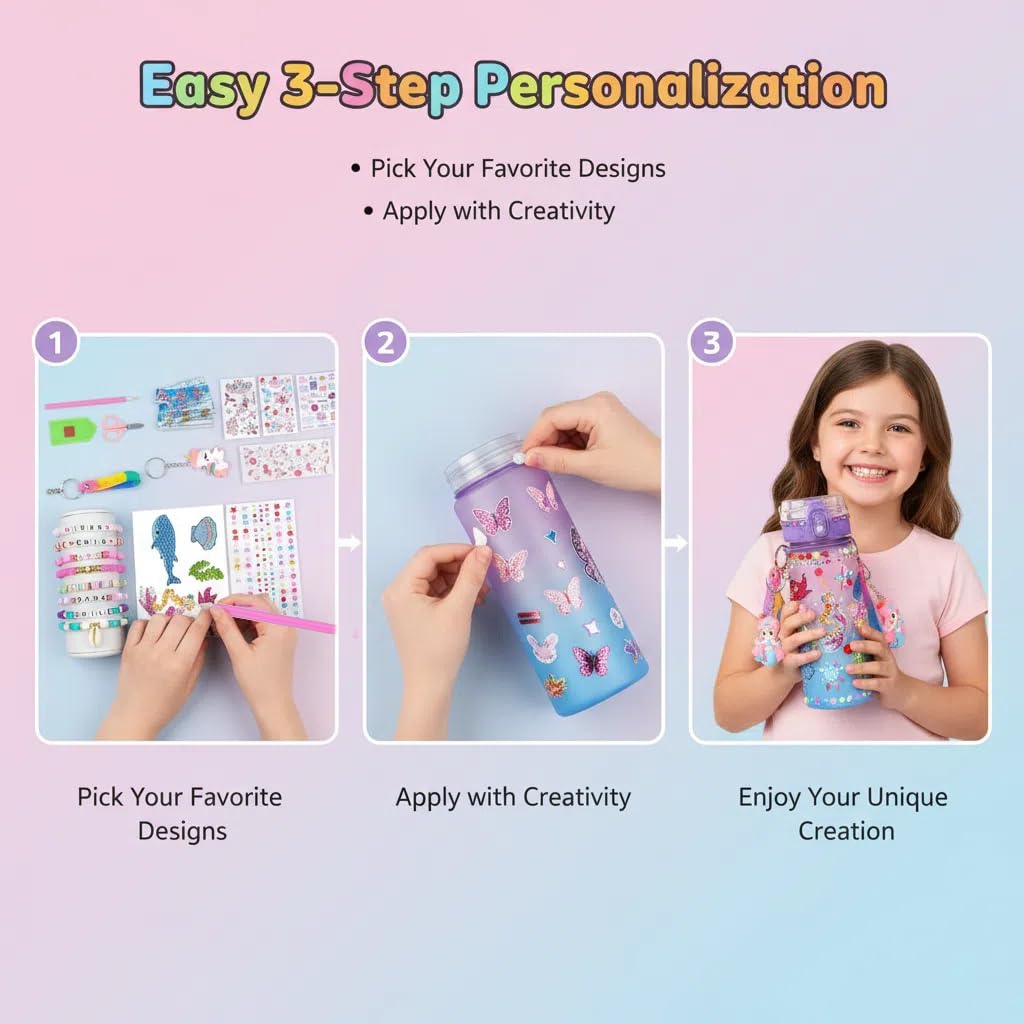 Sanilinwild diamond pillars add sparkle to craft time.