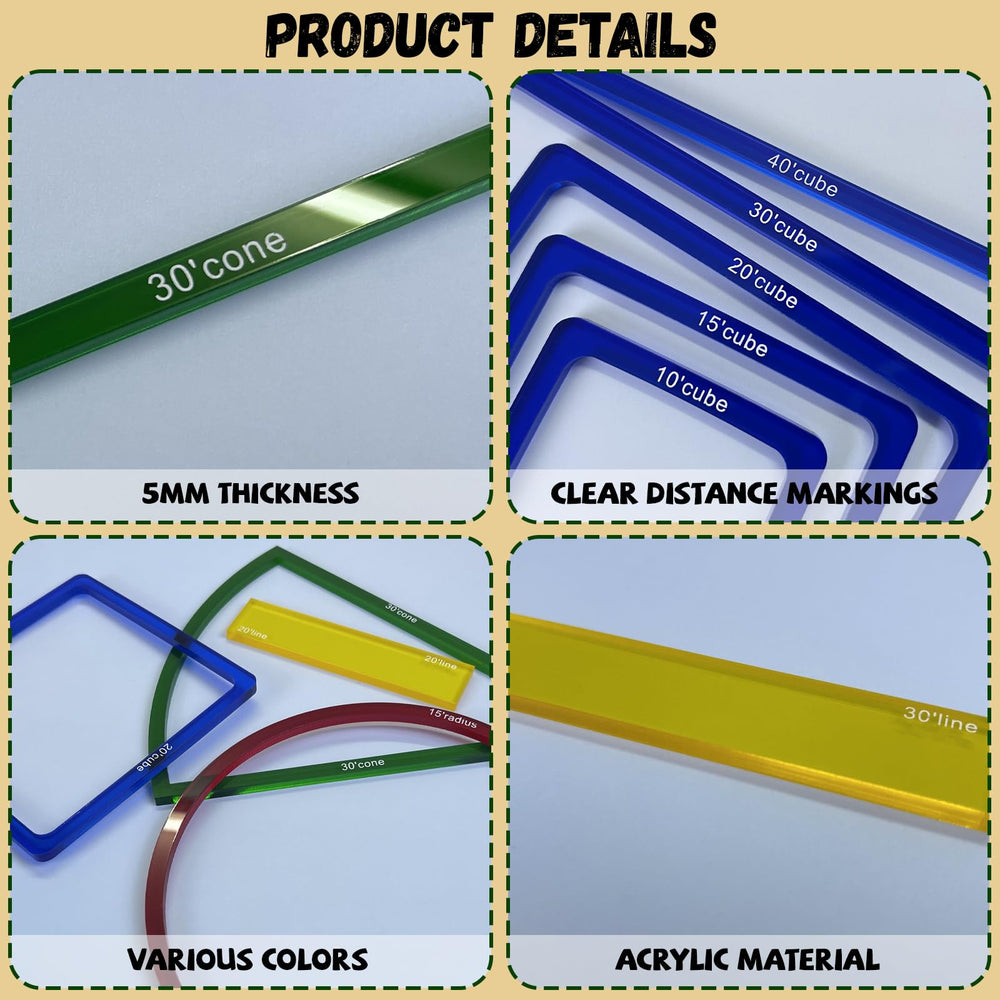 SANKOYO line templates cover 30–40 ft and longer lines for broad effects.