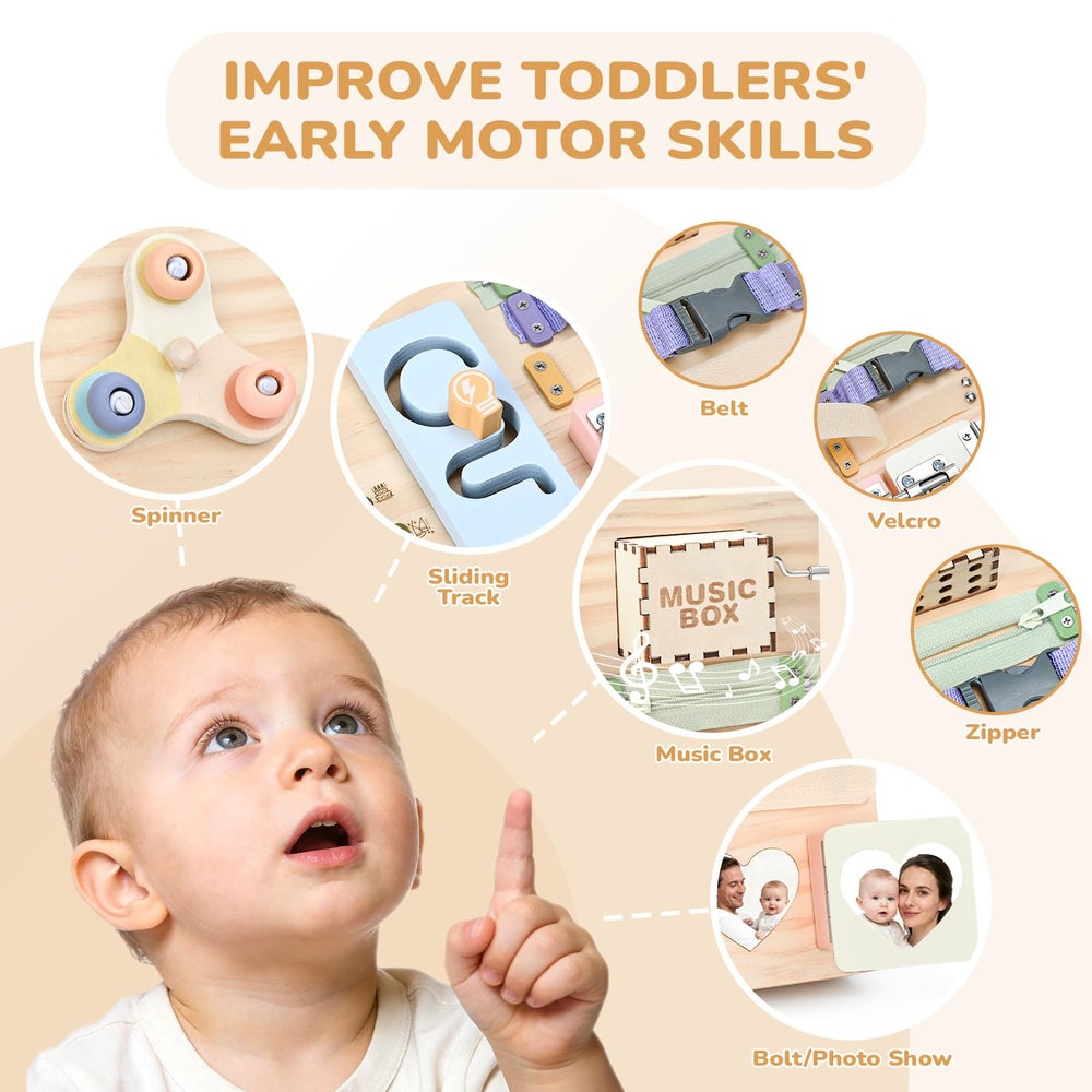 Sanlebi durable wooden design with smooth edges for safe daily toddler use.
