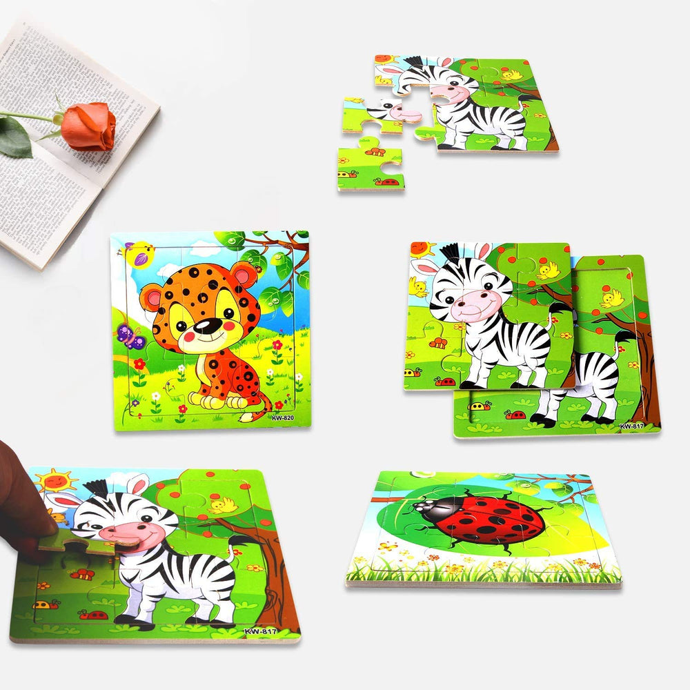 SANNIX toddler-friendly puzzle pieces designed for small hands and easy grip.