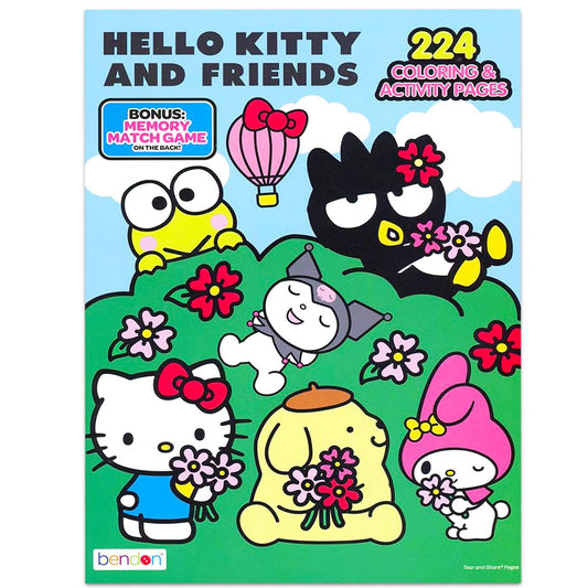 SANRIO My Melody and friends inside pages, fosters creativity during coloring