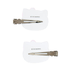 Sanrio Hello Kitty bangs clip left-facing holds hair away from face.
