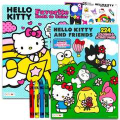 SANRIO Hello Kitty coloring book jumbo set cover image, ideal for birthday party activities