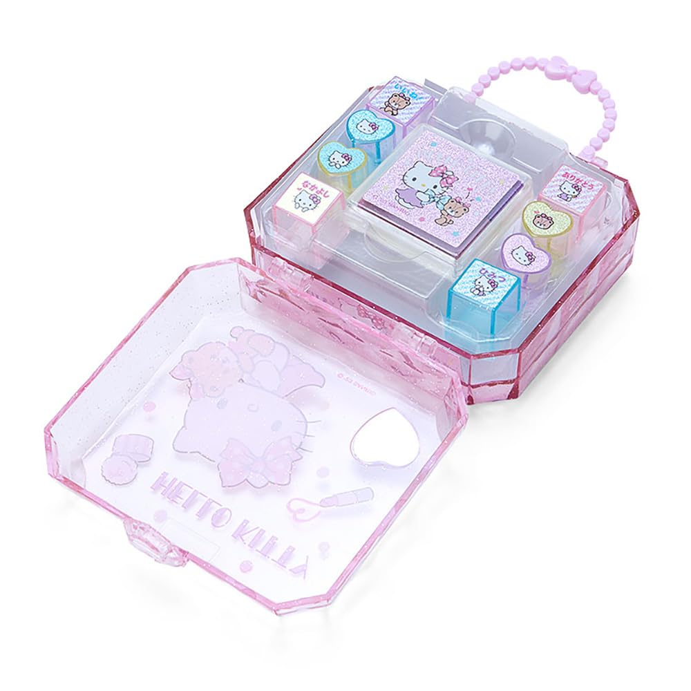 SANRIO Hello Kitty stamps four-stamps layout for quick card making.