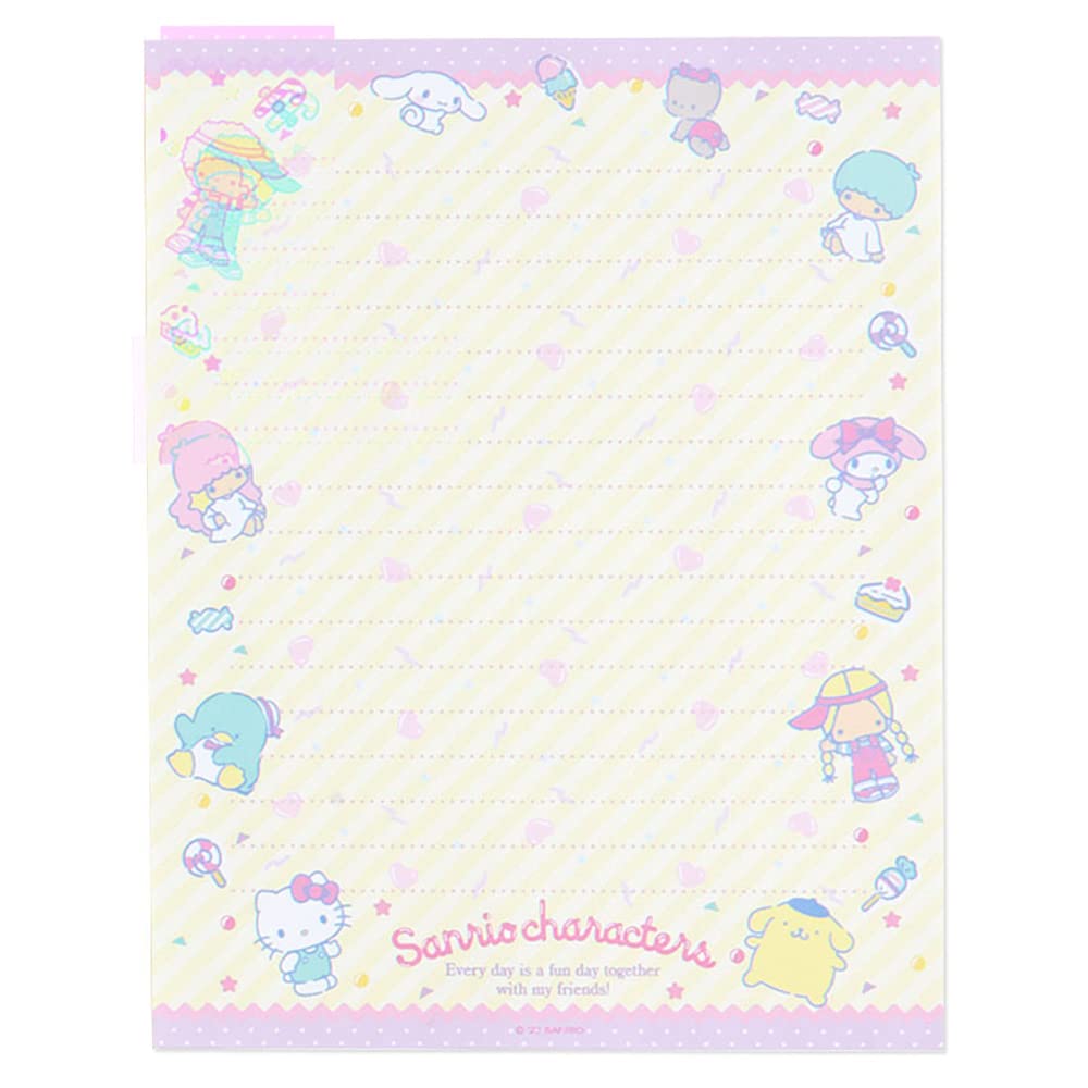 SANRIO letter set paper detail—smooth surface ideal for everyday writing.