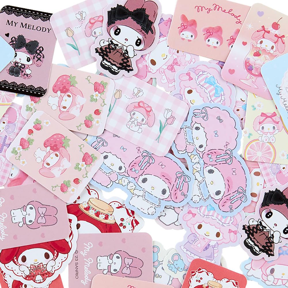 SANRIO My Melody sticker case set lifestyle shot for daily use.