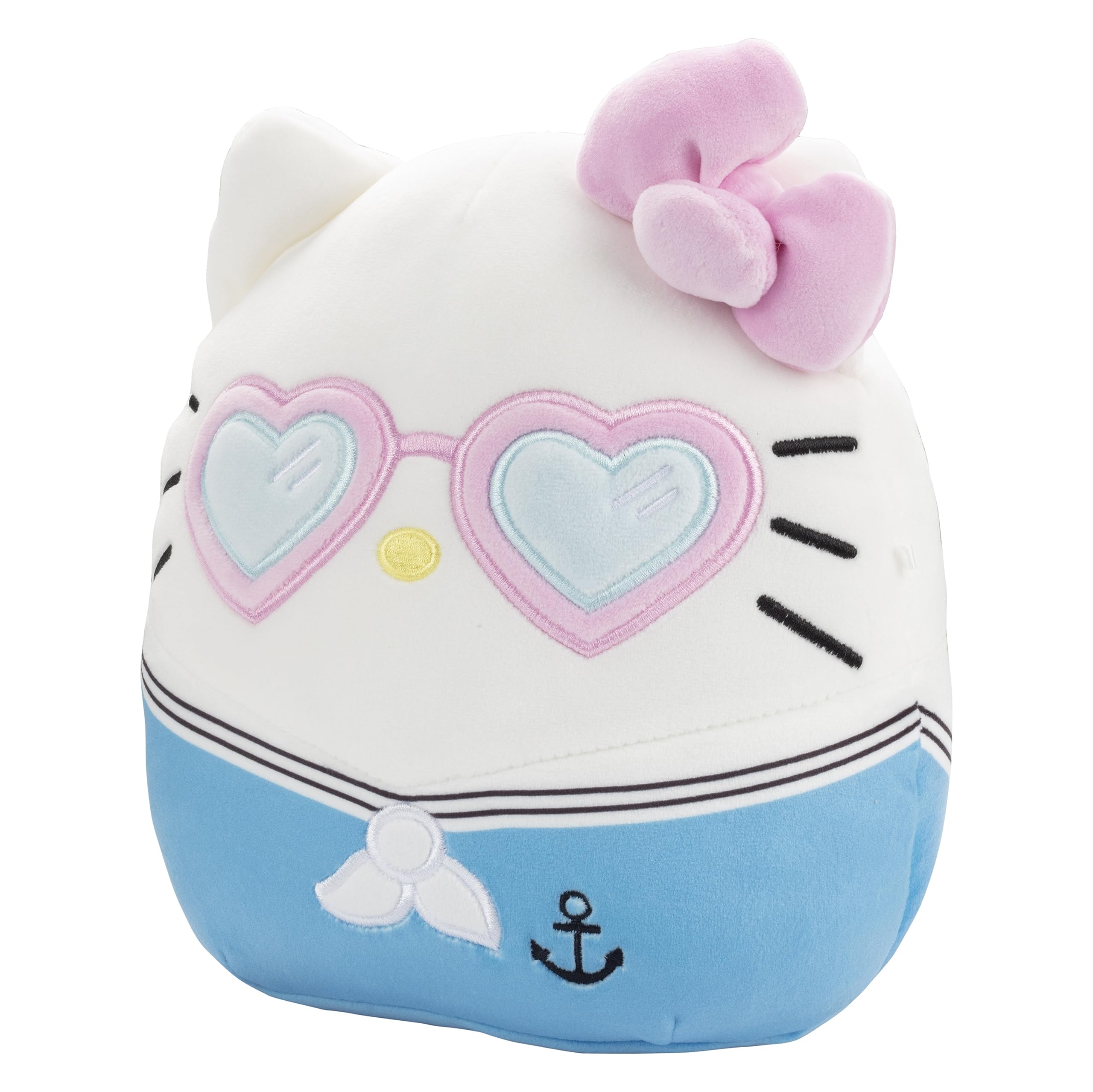 Cuddly Hello Kitty pink plush fabric designed for travel and sleepovers.
