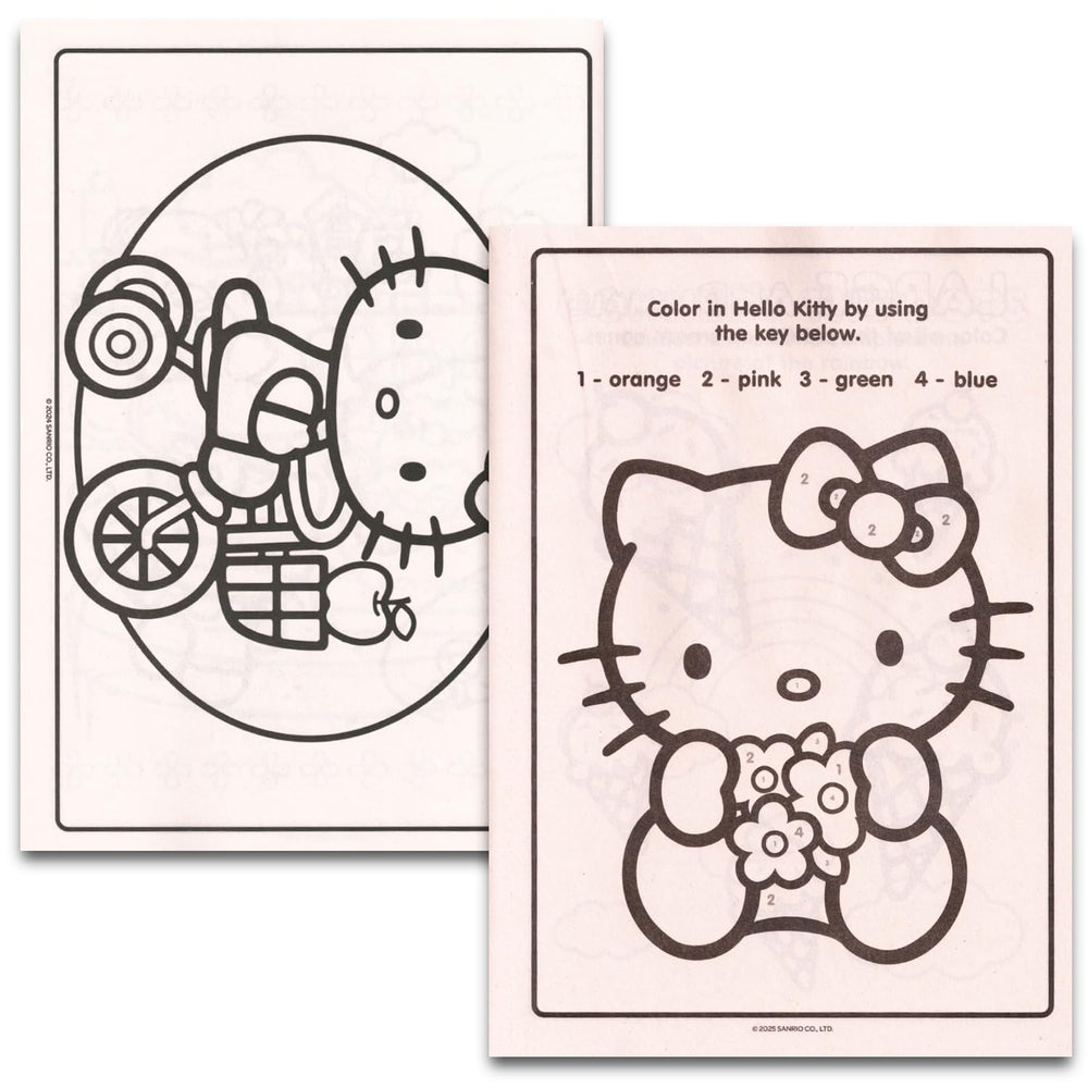 Four crayons provided for easy, mess-free coloring on the go