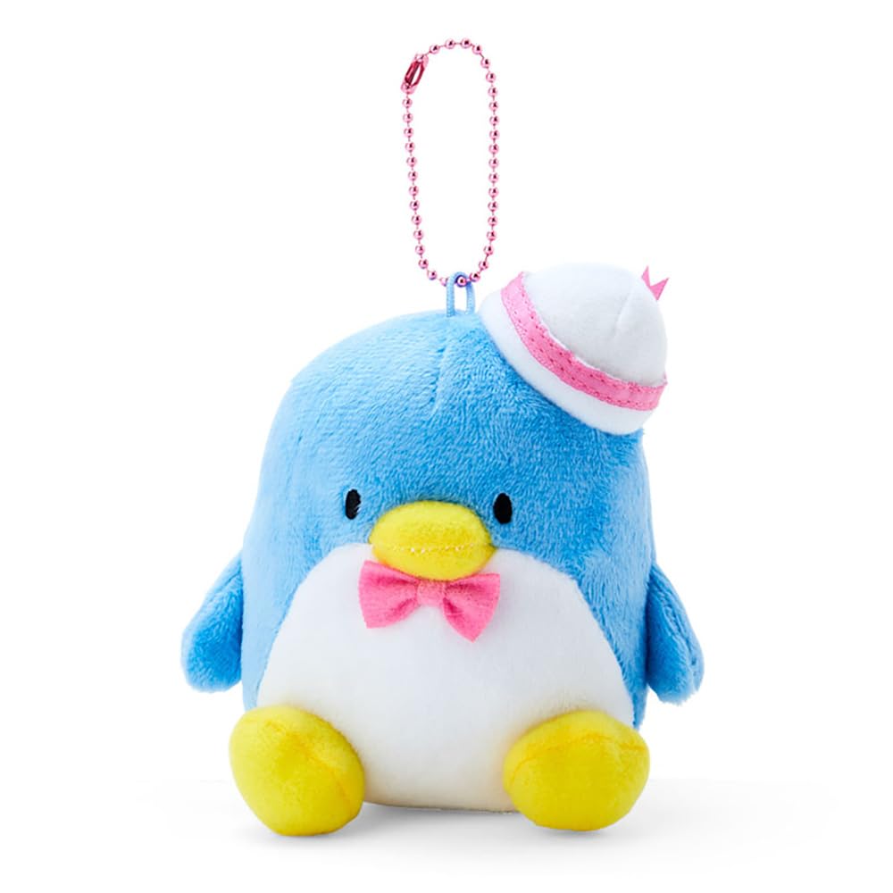 Sanrio Tuxedo Thumb Mascot Holder close-up showing cute character details for desk display.