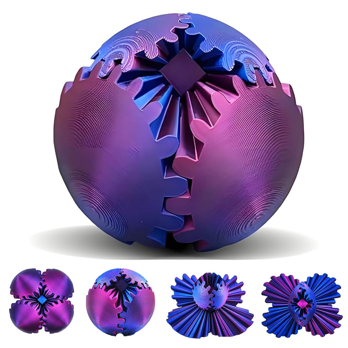 SANSGROUP Gear Sphere assembly shows durable 3D-printed gears for focused play.