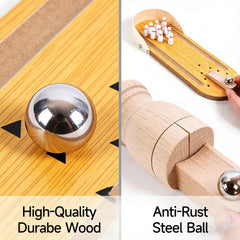 SANTA CASA bowling lane on a flat desk surface for stable play