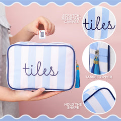 Sanwuta Mahjong Tile Bag is compact for easy travel and storage