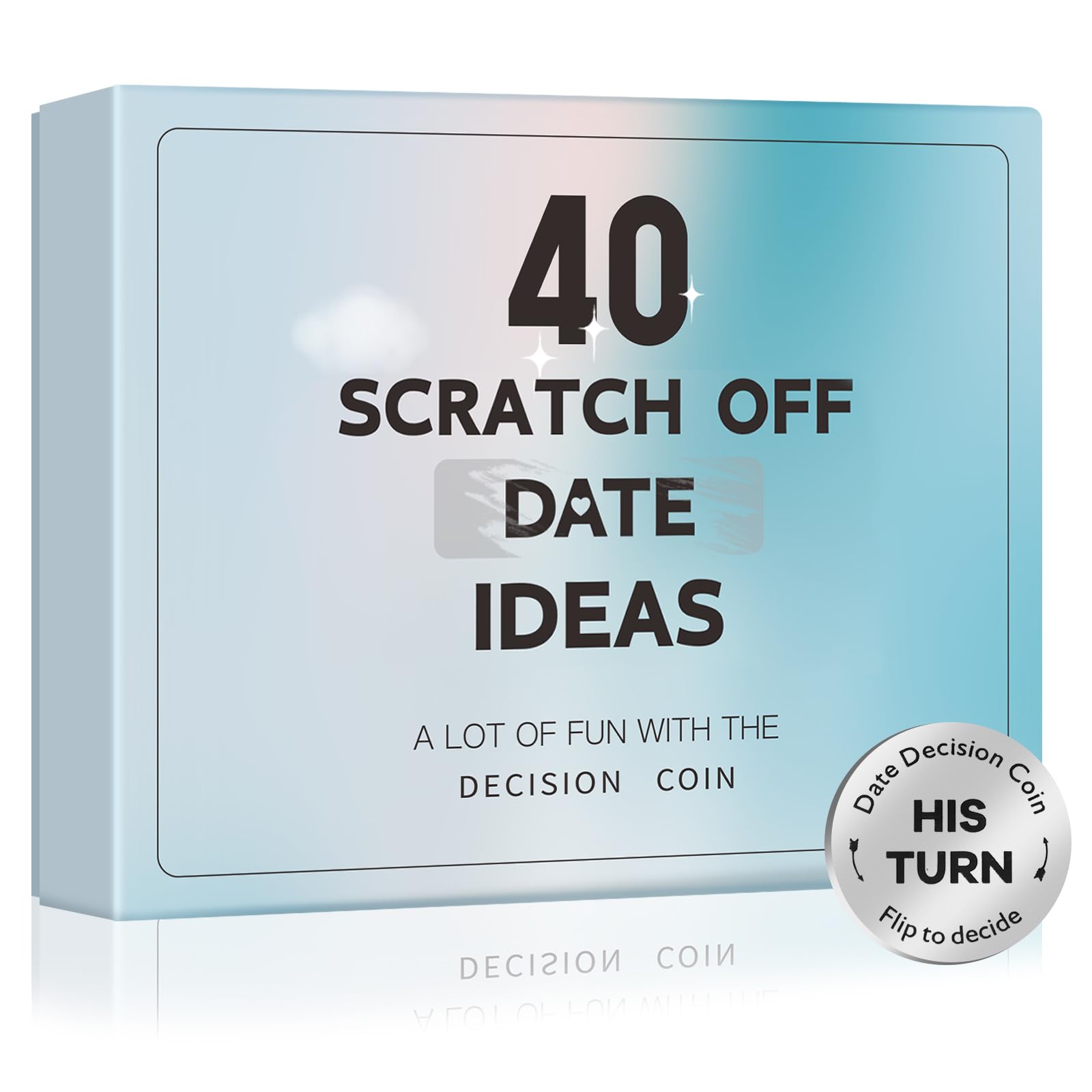 SAPGIF valentines date ideas box with 40 cards for couples.