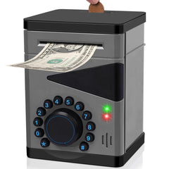 Saquuiui boy piggy bank front view promotes early saving with a playful design.