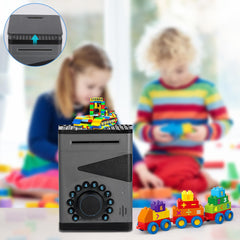 Saquuiui piggy bank includes stickers to track daily savings progress.