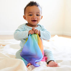 Sarah's Silks Enchanted Mini Playsilks rainbow drape inspires storytelling