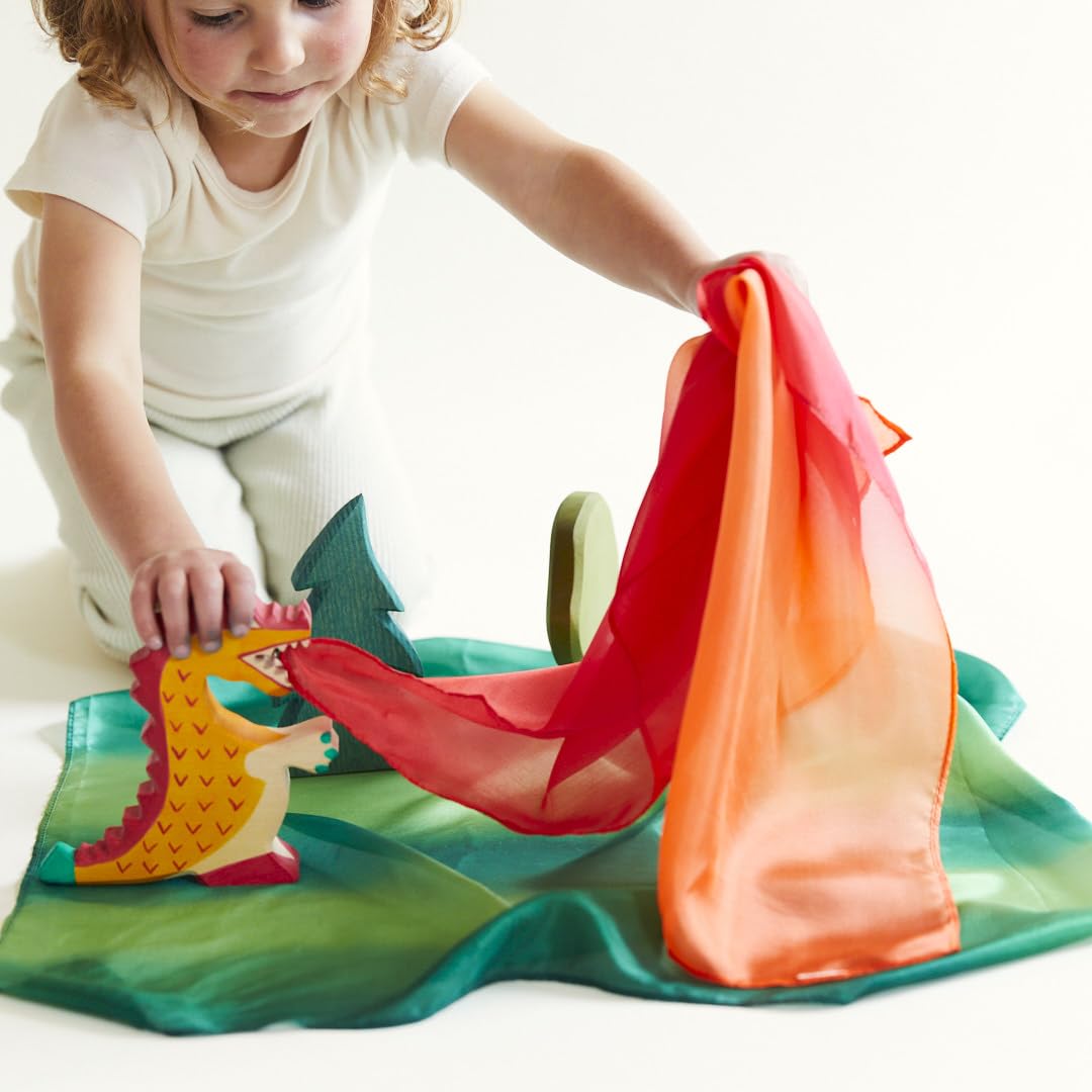 Sarah's Silks mini playsilk cape 21—quick costume upgrade for dramatic play and dance