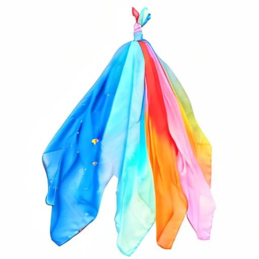 Sarah's Silks mini playsilk imagination 21—ignite storytelling and open-ended play with color-rich fabric