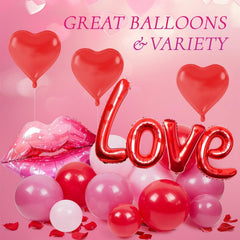 Saratimtou valentines balloon arch kit assembled arch on wall backdrop