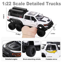 SASBSC 6x6 pickup truck toy white interior detail for immersive pretend play