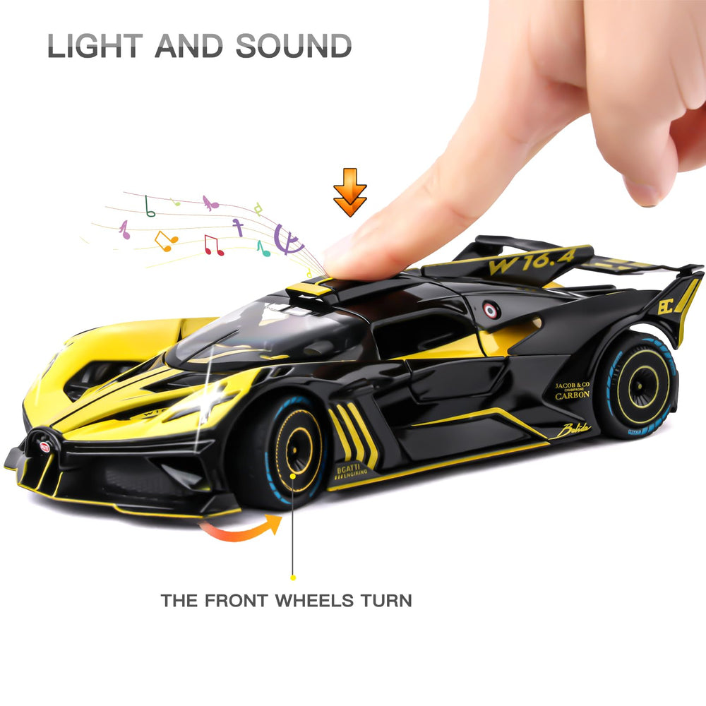 SASBSC Bolide 1:24 with openable doors and hood for interactive viewing