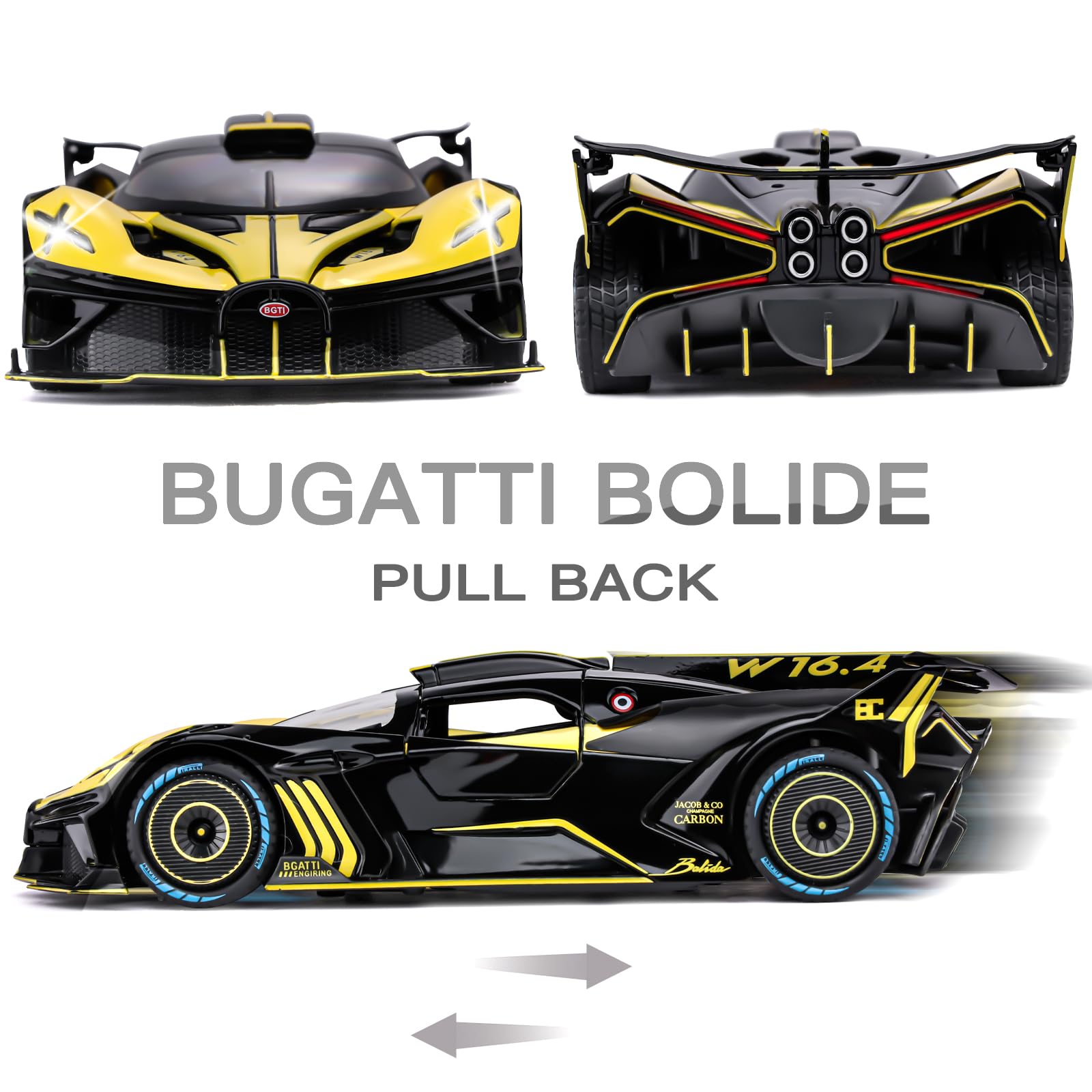 SASBSC Bolide 1:24 rotating wheels for realistic motion