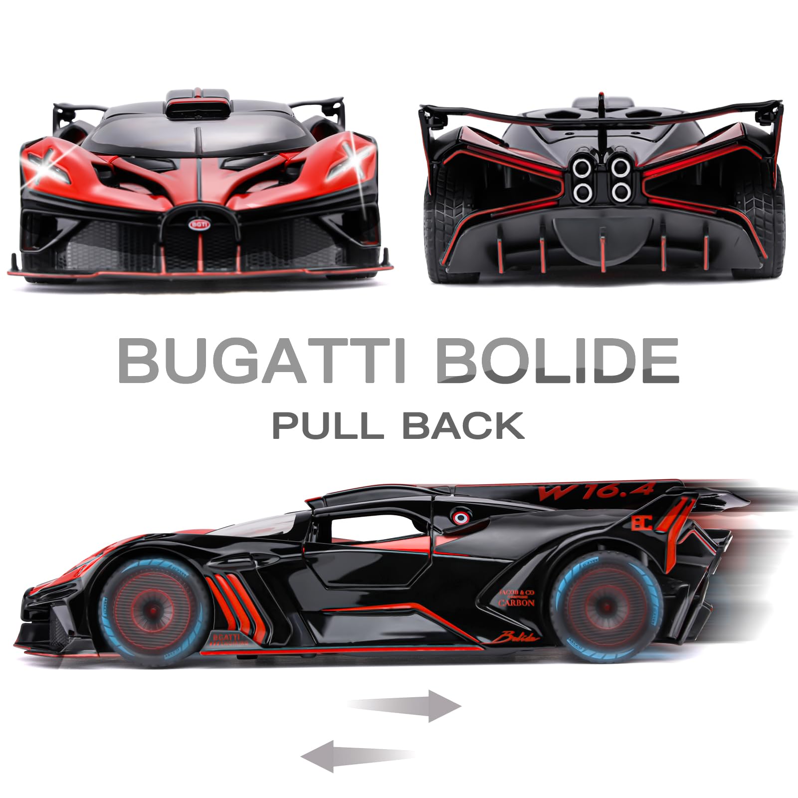 SASBSC Bugatti Bolide detailing offers a realistic collectible look