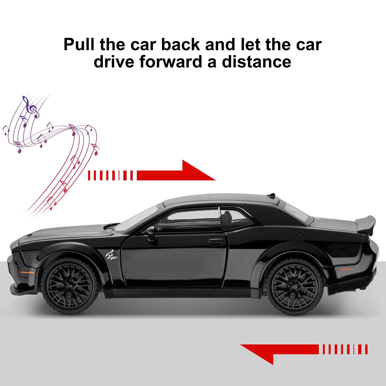 SASBSC Challenger 1:32 die-cast with pull-back action for fast play.