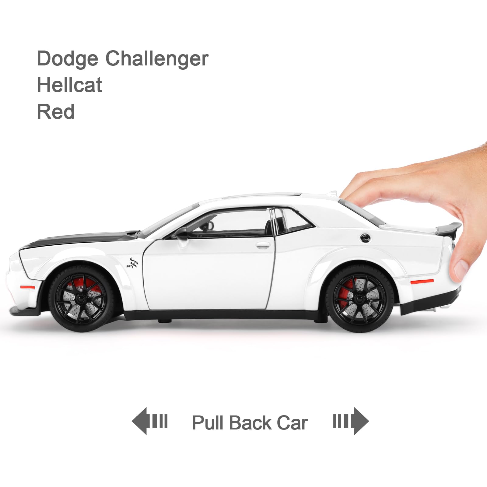 SASBSC diecast car, white side view with realistic detailing for display