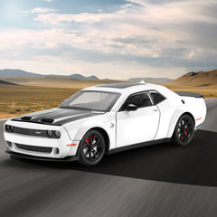SASBSC diecast car, white trunk open for cargo-style display or play