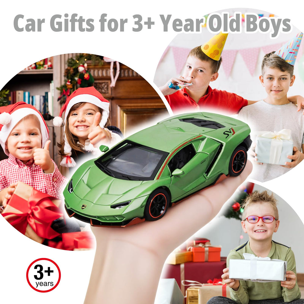 SASBSC Lamb SVJ toy car, green detailed cabin ideal for young collectors.